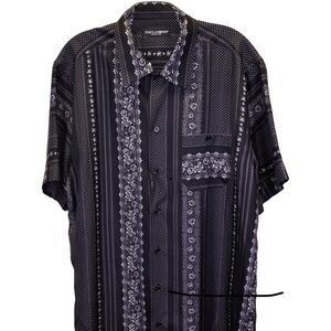 D&G black silk shirt